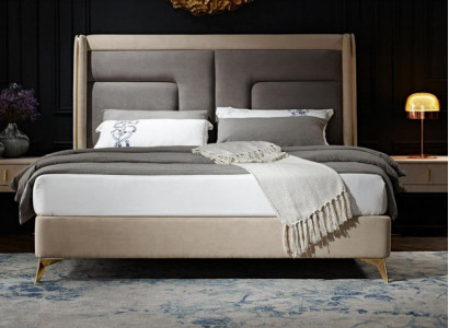 Complete bedroom set bed, 2x nightstand, 3-piece sets designer beds luxury